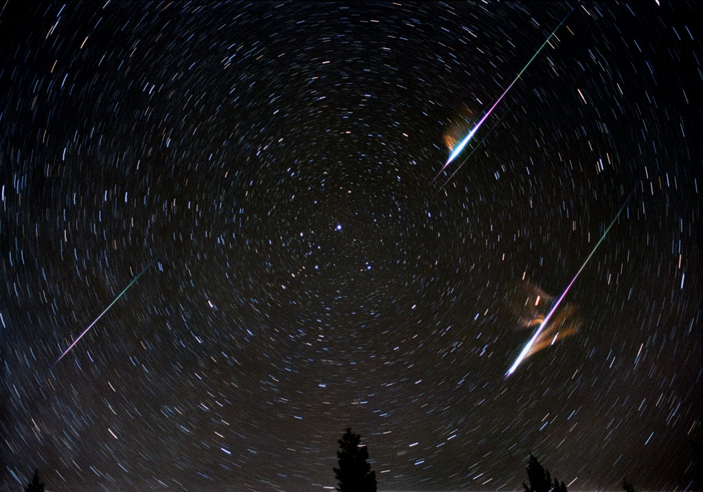 Leonid meteors