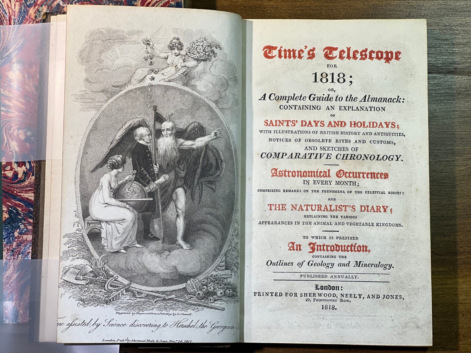 E: Time’s Telescope was an almanac published in London from 1814 to 1834.