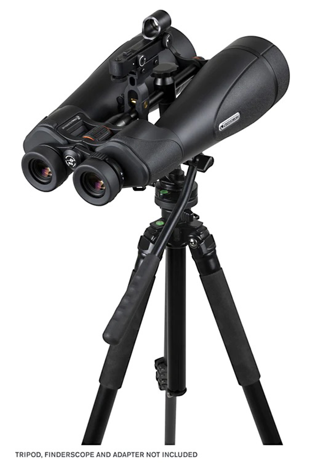The SkyMaster Pro ED 20x80mm Porro binoculars comes with a tripod adapter and a neck strap to provide support while observing.