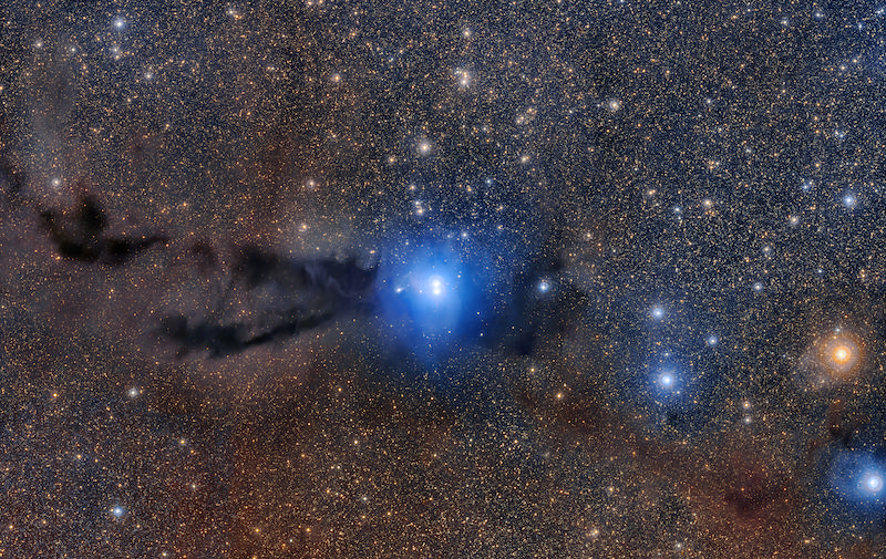stars forming inside the Lupus 3 cloud