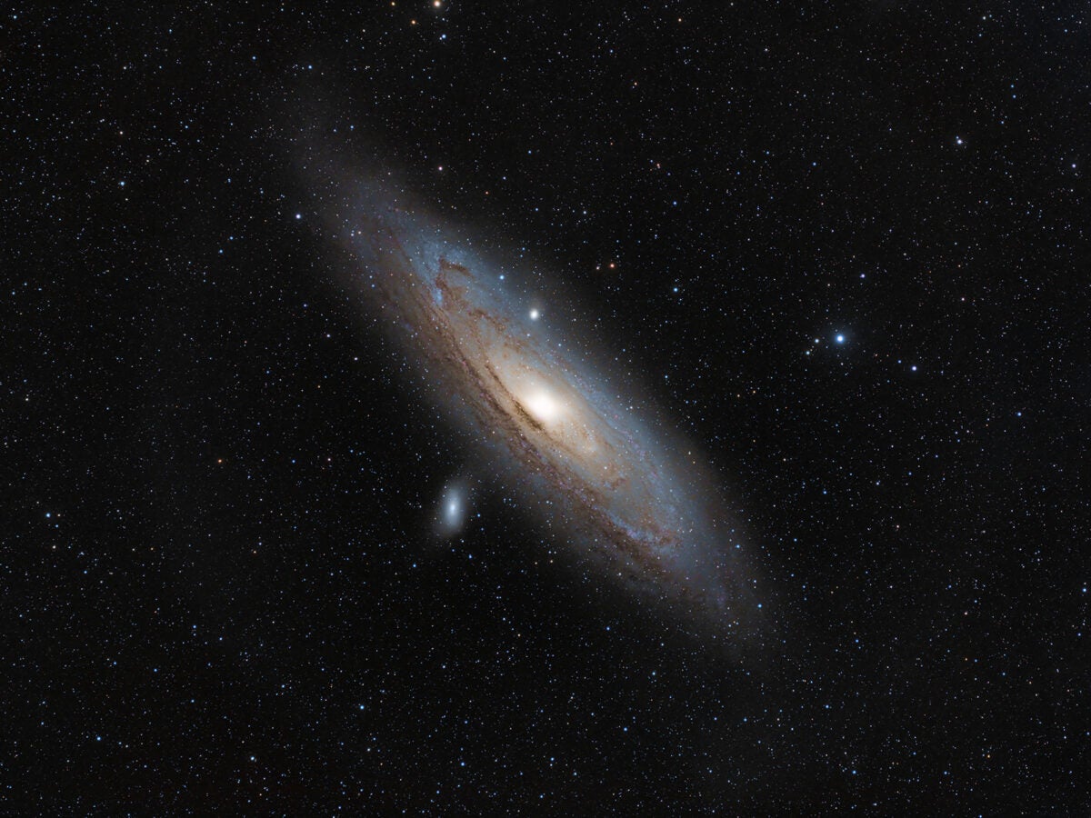 The Andromeda Galaxy (M31) is the nearest major galaxy, and spans a width equivalent to more than six Full Moons.