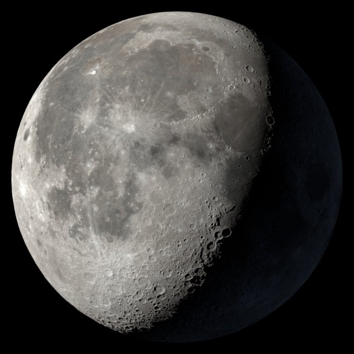 The Moon late on July 25, 2024