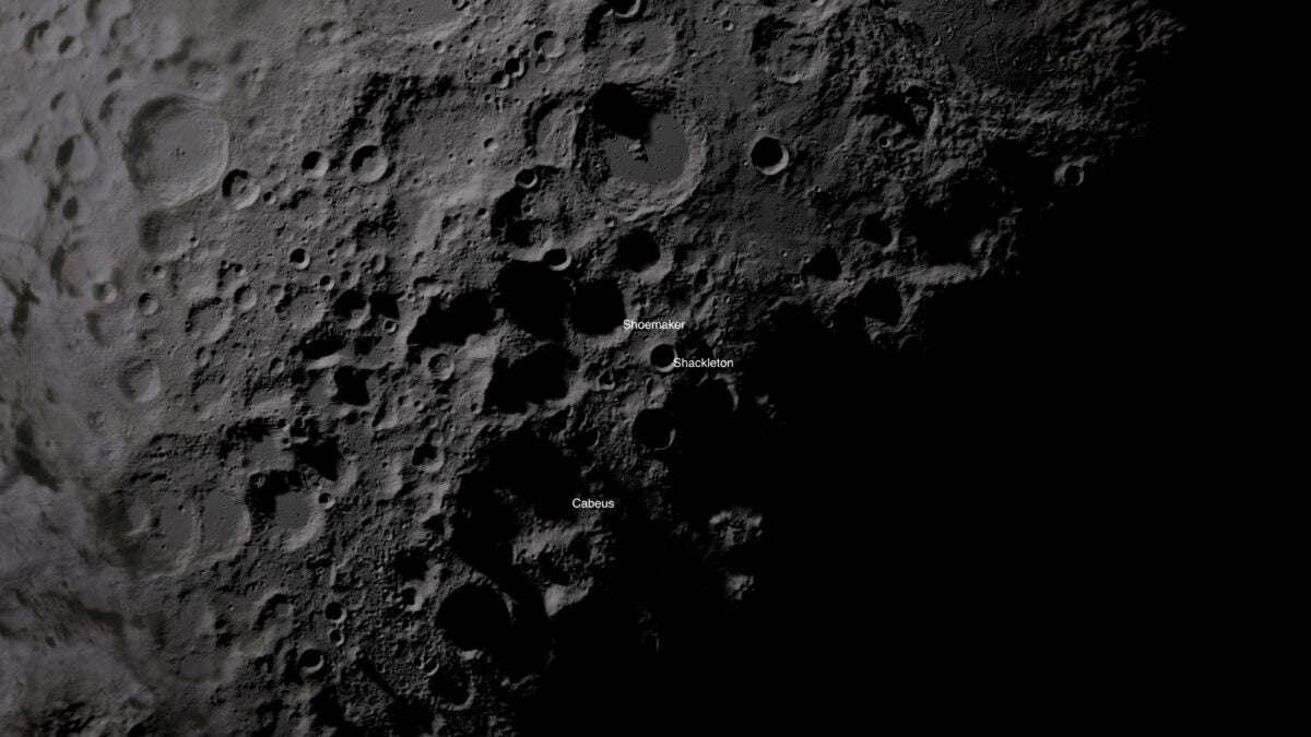 lunar south pole