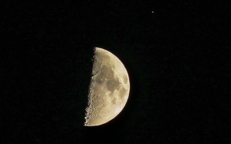 The Moon and Spica