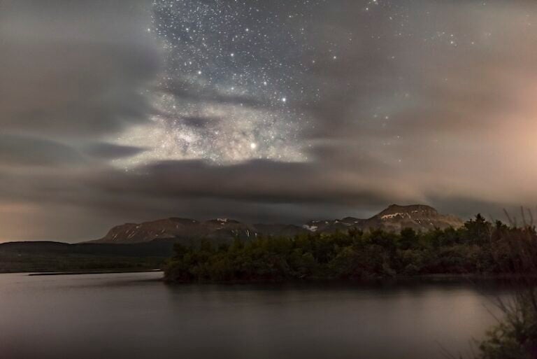 Saturn at Opposition at Waterton Lakes