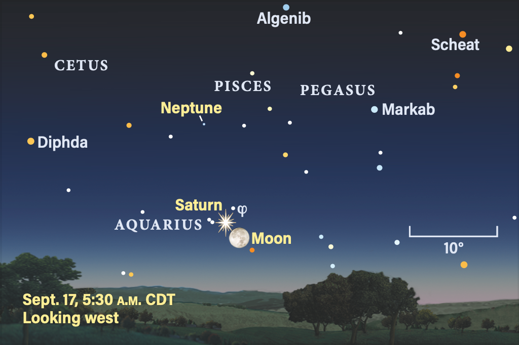 September 17, 2024, 5:30 am CDT, looking west