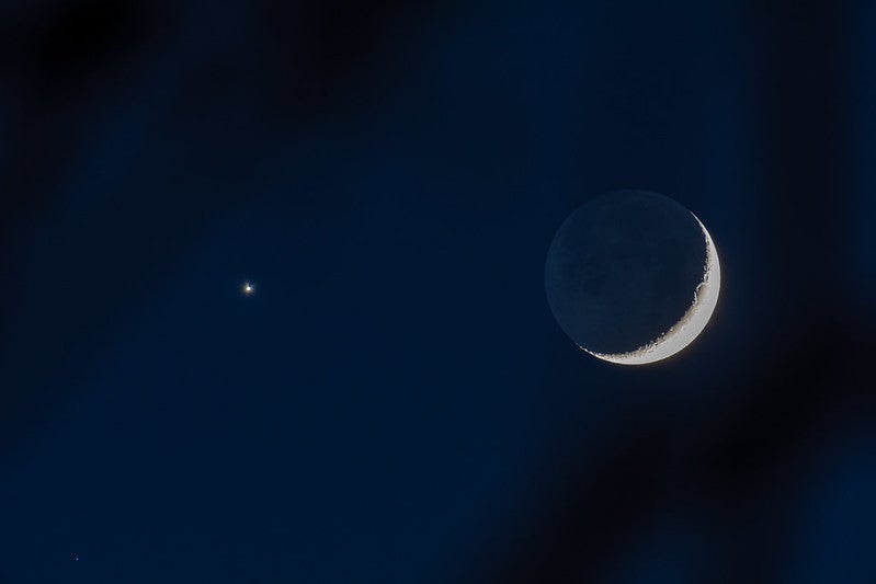 Crescent Moon and Venus