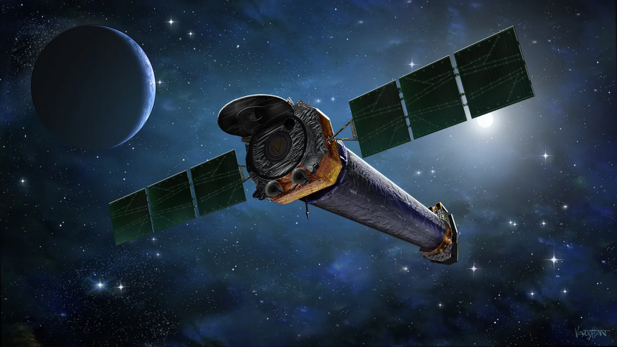 Artist's impression of the Chandra X-ray Observatory