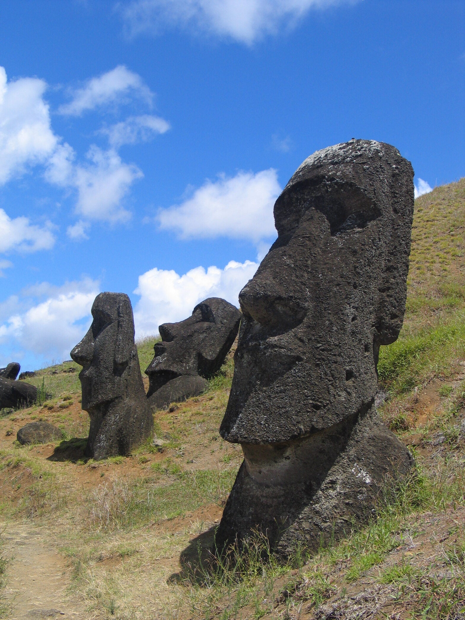 Moai statues on Easter Island