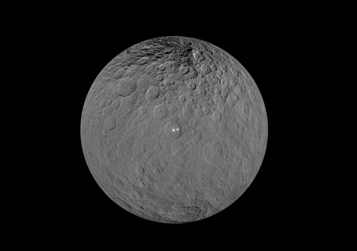 Ceres photographed by Dawn