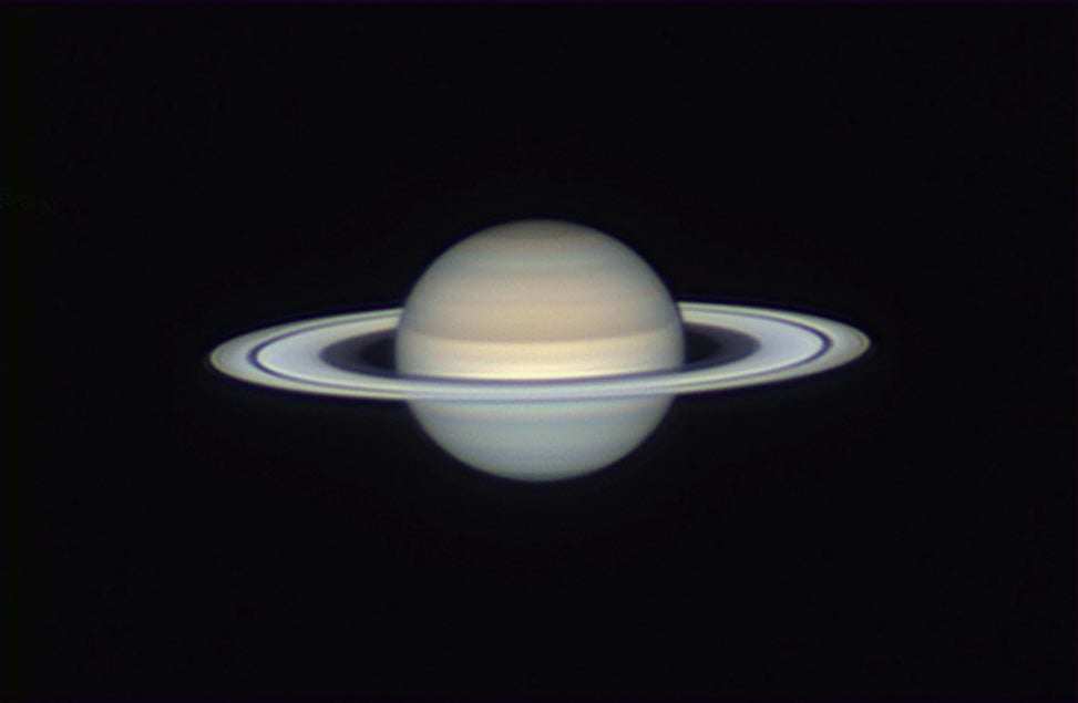 Saturn near opposition