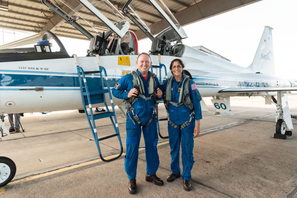 Astronauts Butch Wilmore and Suni Williams