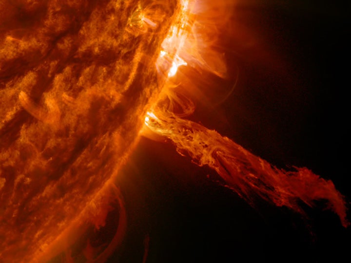 plasma current from the sun