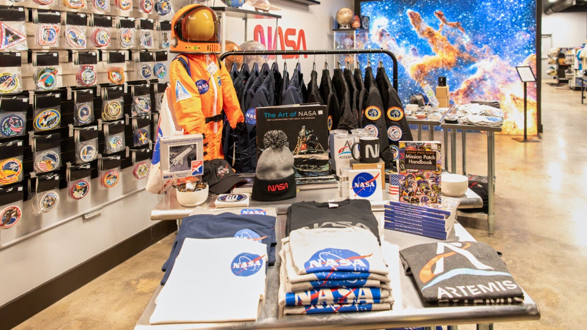 NASA gifts and items at the Space Store