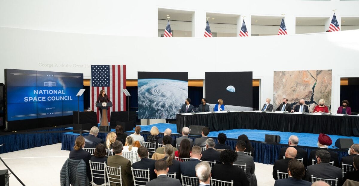 Kamala Harris at the National Space Council