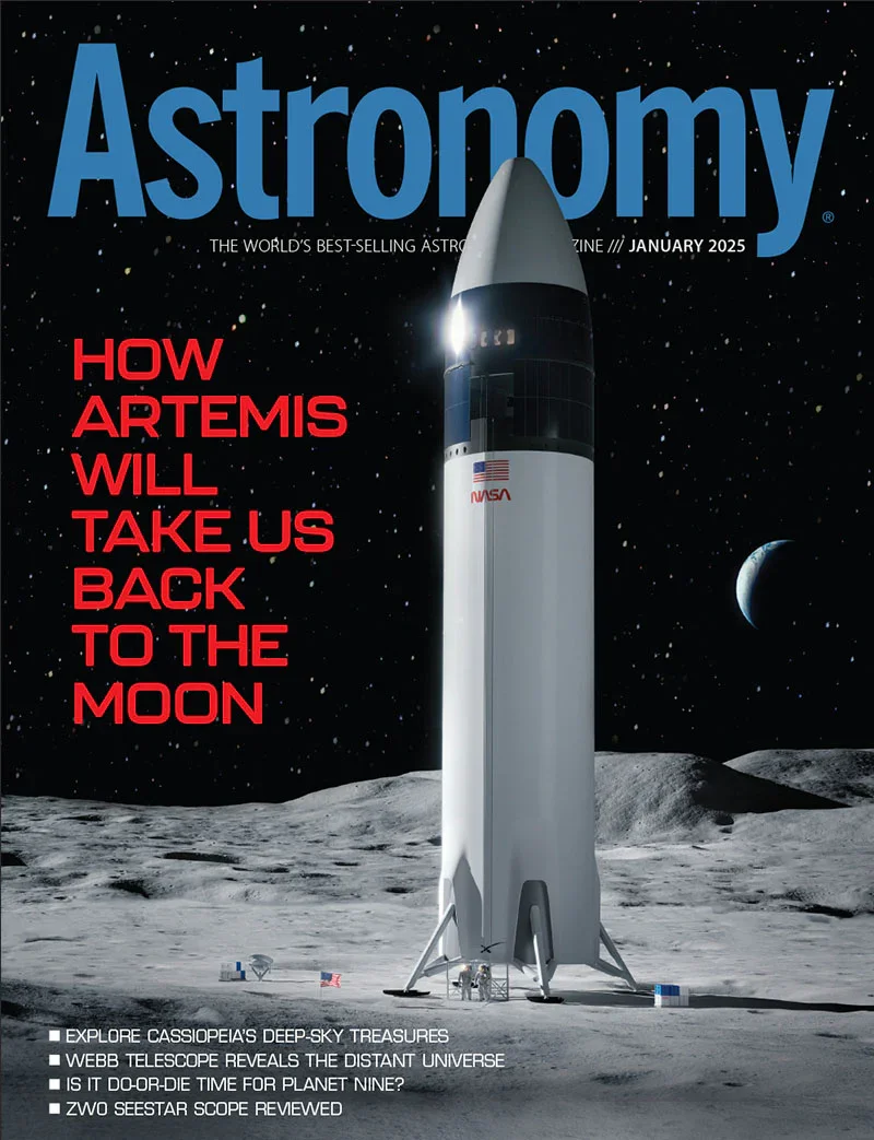 January 2025 cover of Astronomy magazine