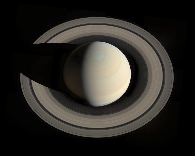 Saturn from above