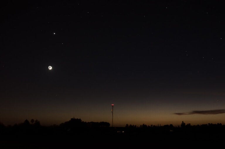 Venus, Saturn, and the Moon