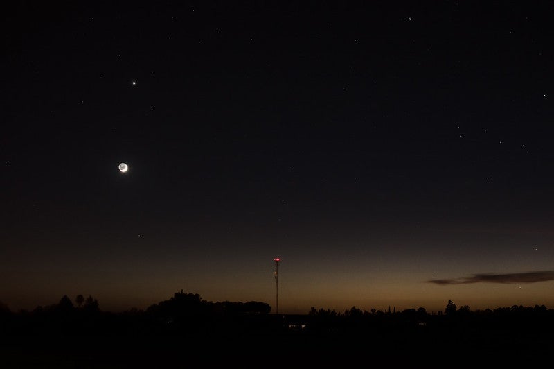 Venus, Saturn, and the Moon