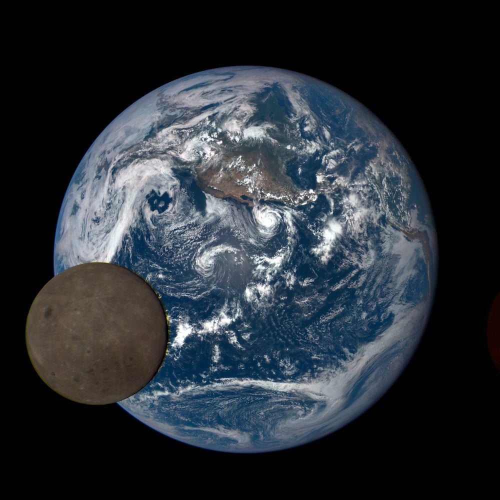 DSCOVR image of Earth and Moon