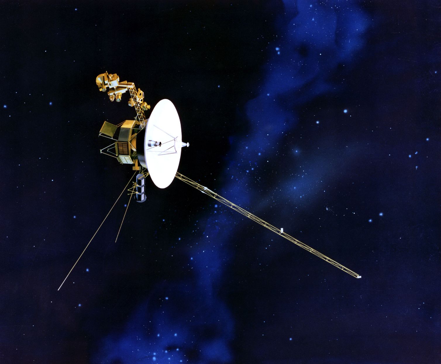 artist's concept of the Voyager spacecraft