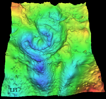 chicxulub crater satellite image