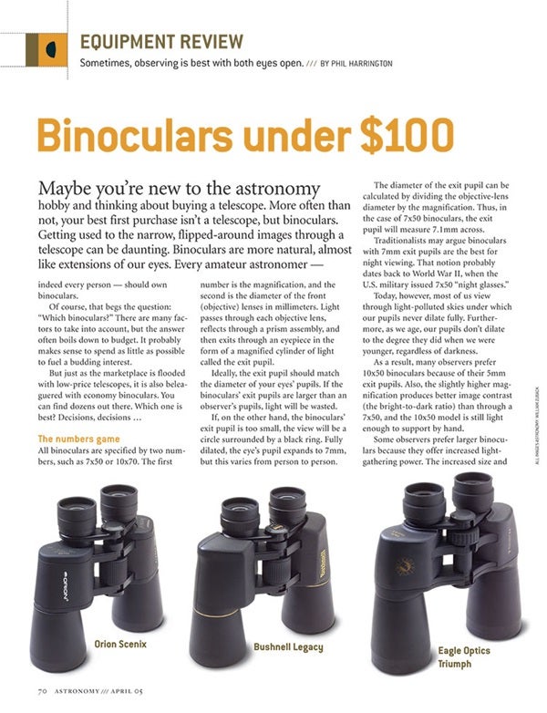 Binoculars under $100 review