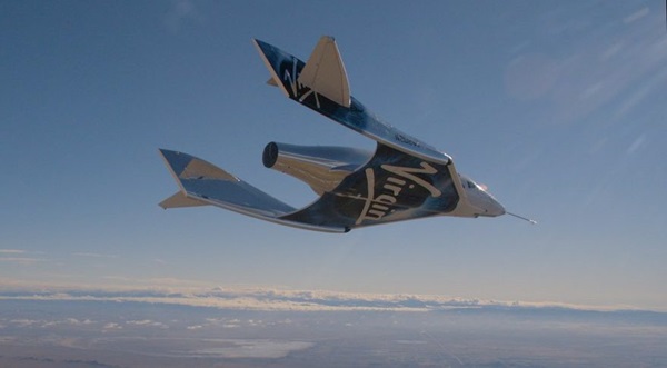 SpaceShipTwo during a flight test