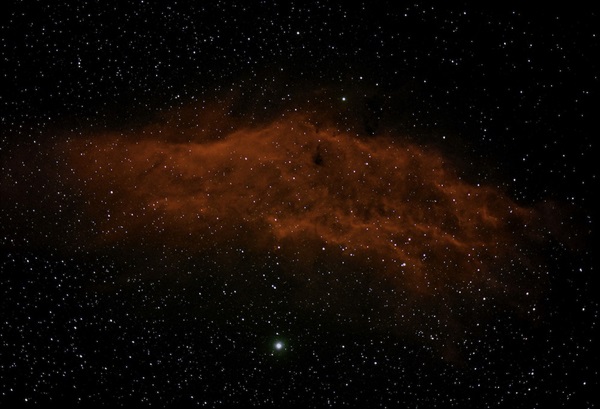 black and orange nebula