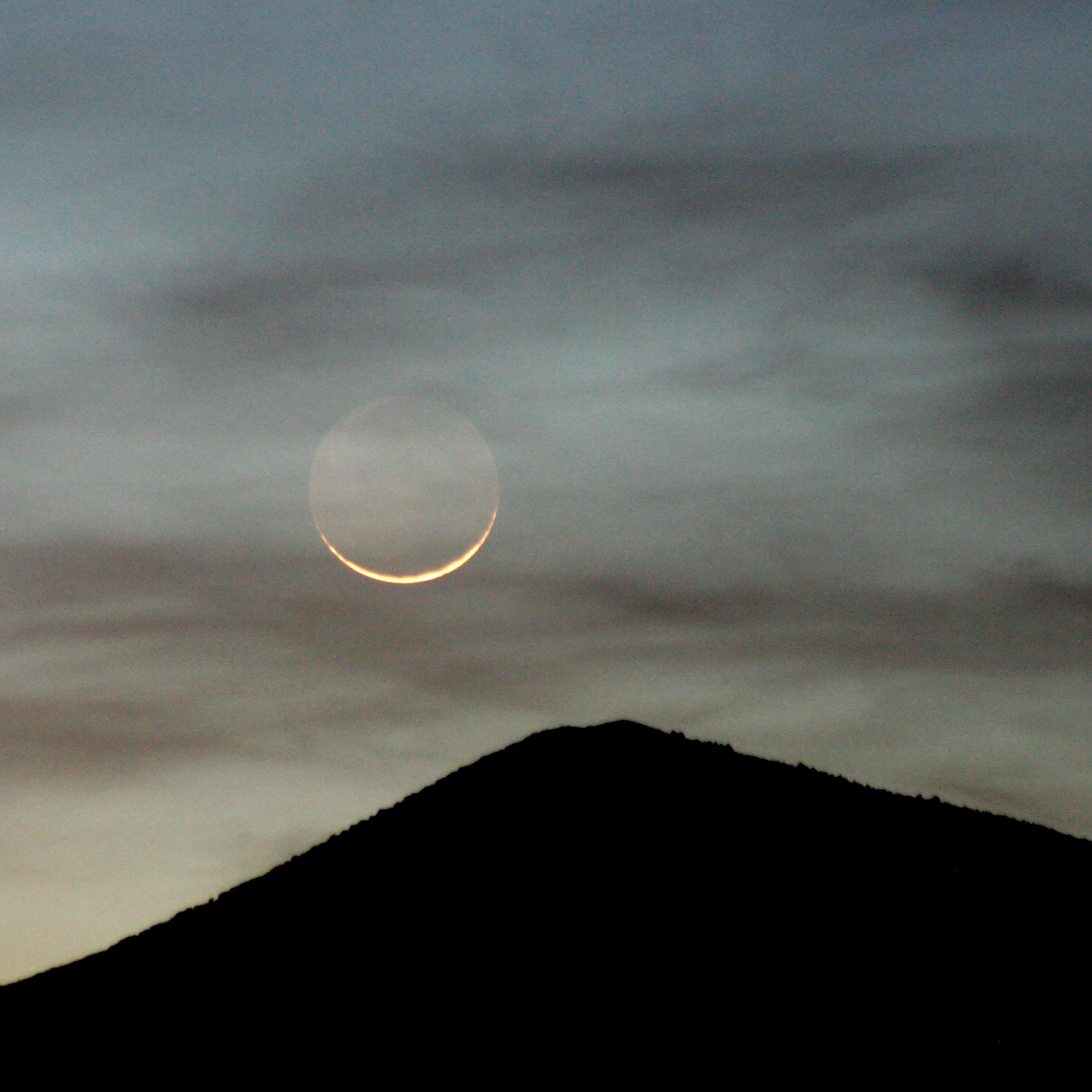 Captivating Crescent Moon in a Night Sky