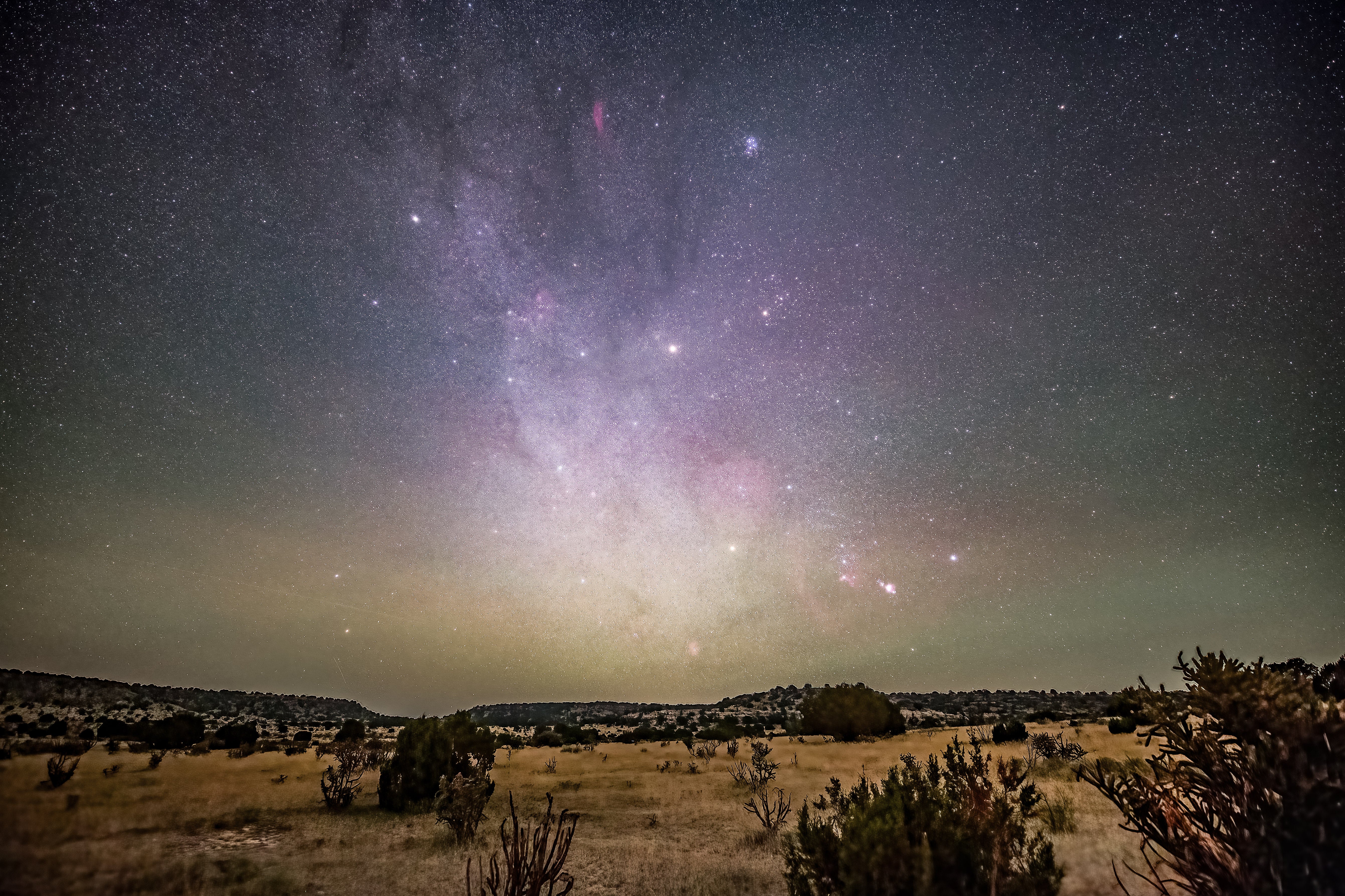  The Orion Arm hangs in the sky over the Okie-Tex Star Party in this two-minute exposure taken at ISO 3200. All images were shot with an astromodified Canon EOS 6D and 16–35mm f/2.8 zoom lens unless otherwise noted.