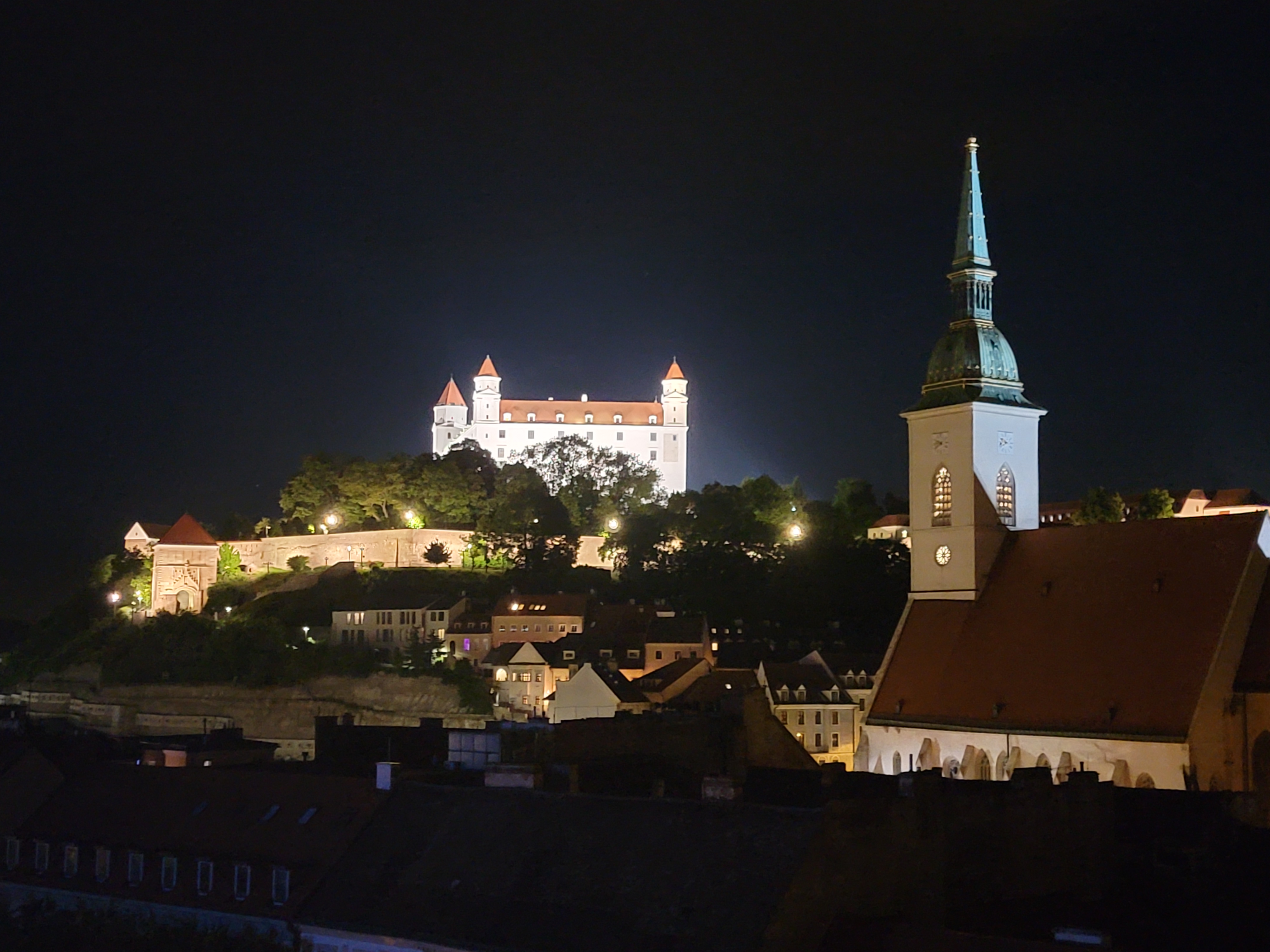 The beautiful European city of Bratislava, Slovakia, with its graceful castle, hosted Starmus VII, a short distance away from the metropolis of Vienna, Austria. Credit: David J. Eicher.